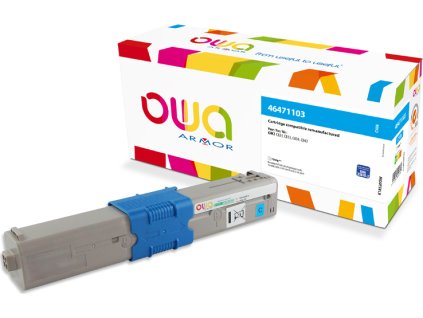 OWA Armor toner kompatibilní s OKI 46471103, 7000st, modrá/cyan