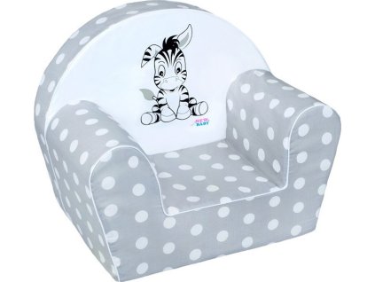 Dětské křeslo New Baby Zebra šedé