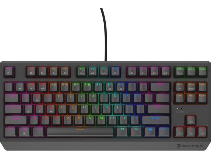 Genesis herní bezdrátová klávesnice THOR 230 Lite/Drátová USB/US layout/Černá