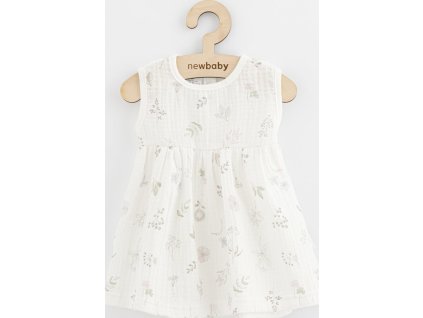 Kojenecké mušelínové šaty New Baby Zoe 56 (0-3m)