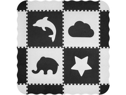 Pěnové puzzle podložka ohrádka Milly Mally Jolly 2x2 Grey