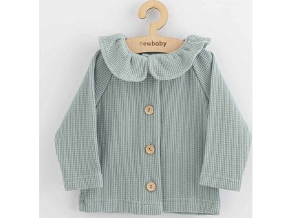 Kojenecký kabátek na knoflíky New Baby Luxury clothing Laura šedý 74 (6-9m)