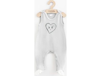Kojenecké bavlněné dupačky New Baby Srdíčka 80 (9-12m)