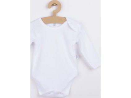 Kojenecké body s dlouhým rukávem New Baby bílé 62 (3-6m)