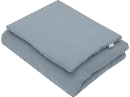 Mušelínový set s výplní New Baby 80x70 cm modrý