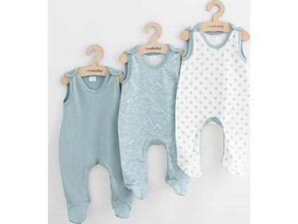 Kojenecké dupačky New Baby Classic II Uni 3ks mátová 74 (6-9m)
