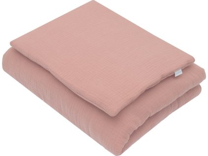 Mušelínový set s výplní New Baby 80x70 cm růžový