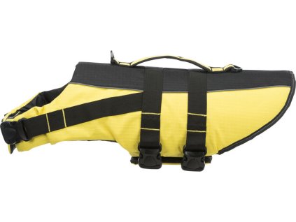 Life Vest plovací vesta pro psa M 45 cm: 45-72 cm, do 30kg žluto/černá