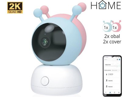 iGET HOME Camera CS2 Baby - WiFi 2K IP kamera a chůvička, noční vidění, audio, 2x obal, teplota