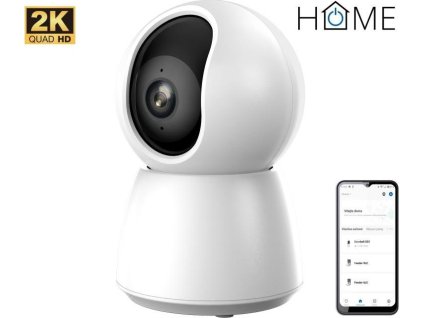 iGET HOME Camera CS4 White - WiFi 2K IP kamera, noční vidění, audio, RJ45, auto tracking