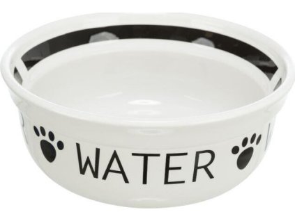 Keramická miska WATER, bílá/černá
