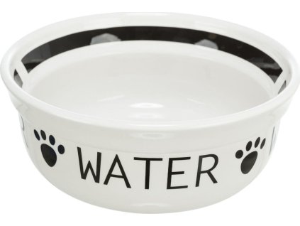 Keramická miska WATER, bílá/černá