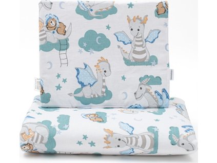Oboustranný Set z Velvet do kočárku New Baby Dráček