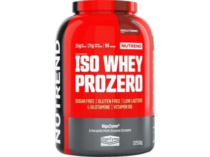 Nutrend Iso Whey Prozero (Varianta čoko brownies, 2250 g)