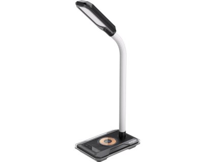 IMMAX LED stolní lampička GAMER RGB/ Qi nabíjení/ RGB/ 250lm/ 5V/2,1A/ USB výstup/ černá