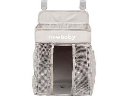 Organizér na postýlku TinyTidy New Baby šedý