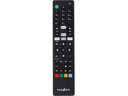Náhradní dálkový ovladač | Vhodné pro: Sony | Pevný | 1 Zařízení | Amazon Prime / Disney + Button / Tlačítko Netflix / Tlačítko YouTube | Infračervený Přenos | Černá