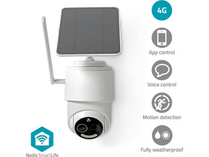 SmartLife Venkovní Kamera | 4G | Full HD 1080p | Náklon | IP65 | Cloudové Úložiště (volitelně) / microSD (není součástí dodávky) | 5 V DC | Se snímačem pohybu | Noční vidění | Bílá