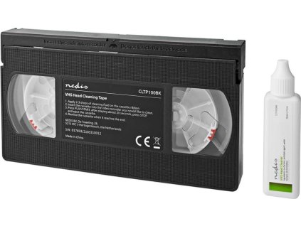 NEDIS čistič hlav VHS kazet/ 20 ml/ černý