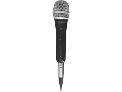 Kabelový mikrofon | Kardioid | Odnímatelný kabel | 5.00 m | 50 Hz - 15 kHz | 600 Ohm | -72 dB | Vypínač | Včetně přepravního pouzdra | ABS / Hliník | Černá / Šedá