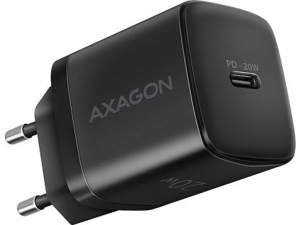 AXAGON nabíječka do sítě / ACU-PD20 / 1x USB-C / PD3.0 / PPS / QC4+ / AFC / FCP / Apple / 20W / černá