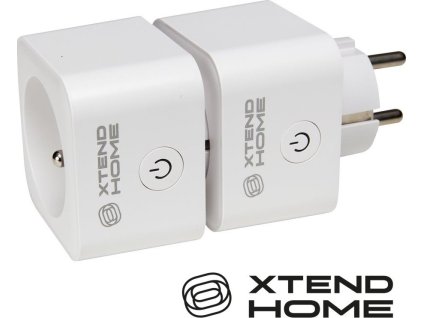 Xtend Home set 2x chytrá interní zásuvka, měření příkonu, správné spínání fáze, Tuya
