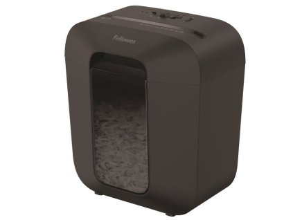 FELLOWES skartovač LX 25/ křížový řez 4x40 mm/ objem koše 11,5 l/ stupeň utajení P-4 (důvěrné)/ černý