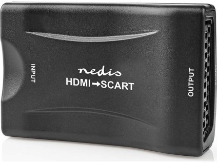 HDMI™ Převodník | Vstup HDMI ™ | SCART Zásuvka | 1cestný | 1080p | 1.2 Gbps | ABS | Černá