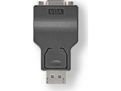 DisplayPort adaptér | DisplayPort Zástrčka | VGA Zásuvka | 1080p | Poniklované | Přímý | Kulatý | ABS | ABS | Černá | Box