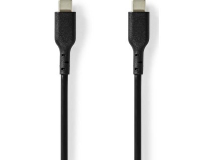 USB kabel | USB 2.0 | USB-C™ Zástrčka | USB-C™ Zástrčka | 240 W | 480 Mbps | Poniklované | 2.00 m | Kulatý | PVC | Černá | Label