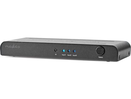 HDMI™ Přepínač | 3 Porty port(s) | 3x vstup HDMI™ | 1x výstup HDMI ™ | 4K@60Hz | 18 Gbps | Dálkově ovládané | Kov | Antracit