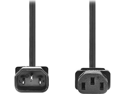 Napájecí kabel | IEC-320-C14 | IEC-320-C13 | Přímý | Přímý | Poniklované | 5.00 m | Kulatý | PVC | Černá | Label
