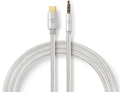 USB-C™ Adaptér | USB 2.0 | USB-C™ Zástrčka | 3,5 mm Zástrčka | 1.00 m | Kulatý | Pozlacené | Nylon / Opletený | Hliník | Box s Okénkem