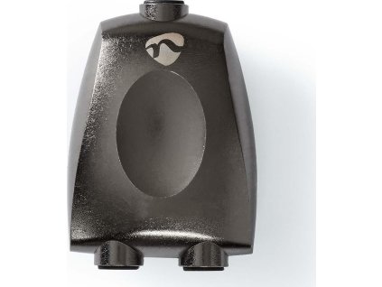 Toslink adaptér | Toslink Zásuvka | 2x Toslink Zásuvka | Rozbočovač | Hliník | Šedá Gun Metal | 1 kusů | Box