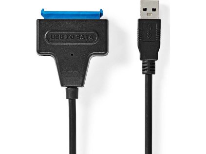 NEDIS adaptér USB 3.2 Gen1/ 2,5"/ SATA I, II, III/ napájení z USB/ 30 cm/ černý/ blistr