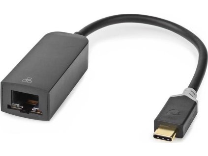 Síťový adaptér USB | USB 3.2 Gen 1 | 1000 Mbps | USB-C™ Zástrčka | RJ45 Zásuvka | 0.20 m | Kulatý | Pozlacené | Pocínovaná Měď | Antracit | Box