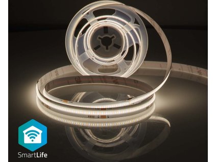 NEDIS Wi-Fi chytrý LED pásek/ 12W/ 220 - 240V/ IP20/ 1000lm/ 2700 - 6500 K/ teplá až studená bílá/ Nedis® SmartLife/ 2m