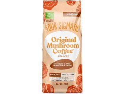 original mushroom coffee half caf ground bio prasek