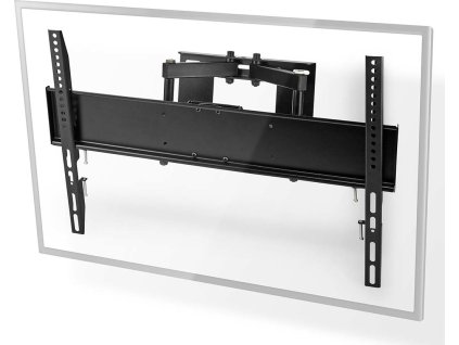 Nástěnný TV Držák Full Motion | 37 - 80 " | Maximální podporovaná hmotnost obrazovky: 35 kg | Naklápěcí | Otočné | Minimální vzdálenost od stěny: 75 mm | Maximální vzdálenost od stěny: 330 mm | 6 Otočný bod(y) | Ocel | Černá