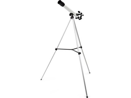 Teleskop | Clona: 50 mm | Ohnisková vzdálenost: 600 mm | Finderscope: 5 x 24 | Maximální pracovní výška: 125 cm | Tripod | Bílá / Černá