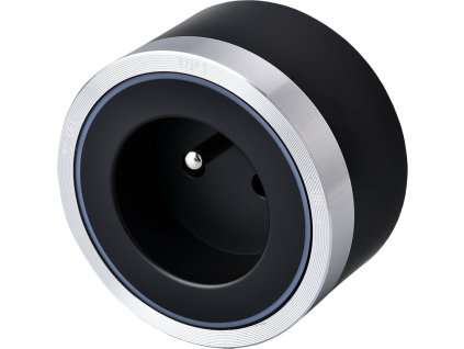 Zásuvkový modul Viking A30SB, stříbrno-černá/výstupy - 1xAC/výkon až 2500W/230V,16A,50Hz/Zásuvka typ