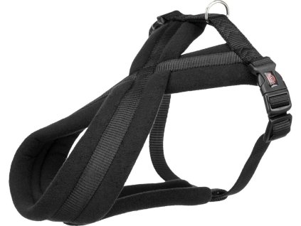 Nylonový postroj PREMIUM podšitý - černá