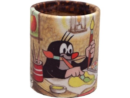 Originální dětský stojánek na tužky Krteček maluje
