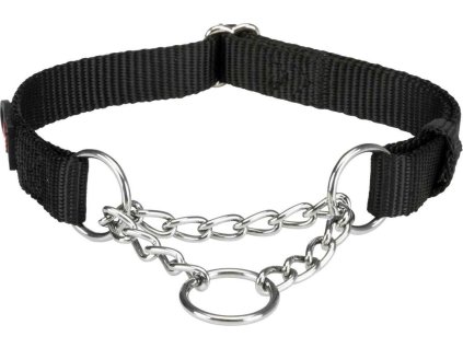 Nylonový polostahovací obojek PREMIUM - černá