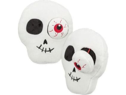 Halloween Skull - lebka, plyšová hračka pro psy, 19 cm - LIMITOVANÁ NABÍDKA