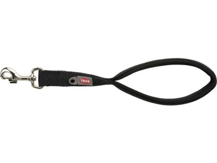 Krátké vodítko PREMIUM, M-XL: 37 cm/25 mm, černá