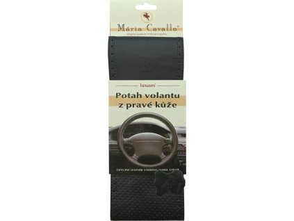 Potah volantu omotávací z pravé kůže A černý PERFO