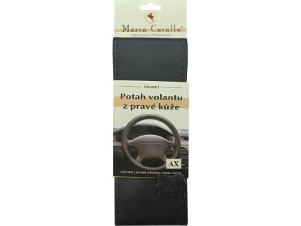 Potah volantu omotávací z pravé kůže AX černý