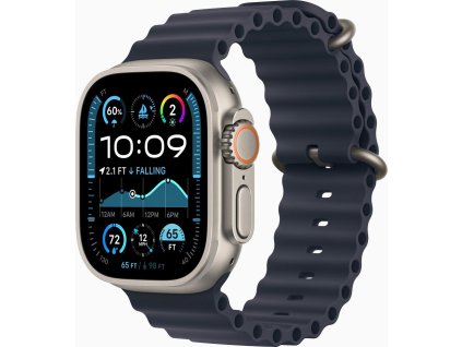 Apple Watch Ultra 2/49mm/Natural/Sport Band/Navy Ocean