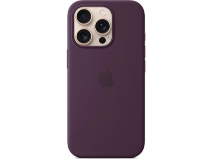 iPhone 16 Pro Silicone Case with MS - Plum